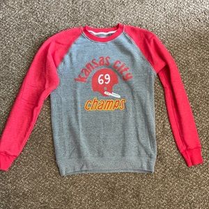 Charlie Hustle KC Chiefs sweatshirt Medium!